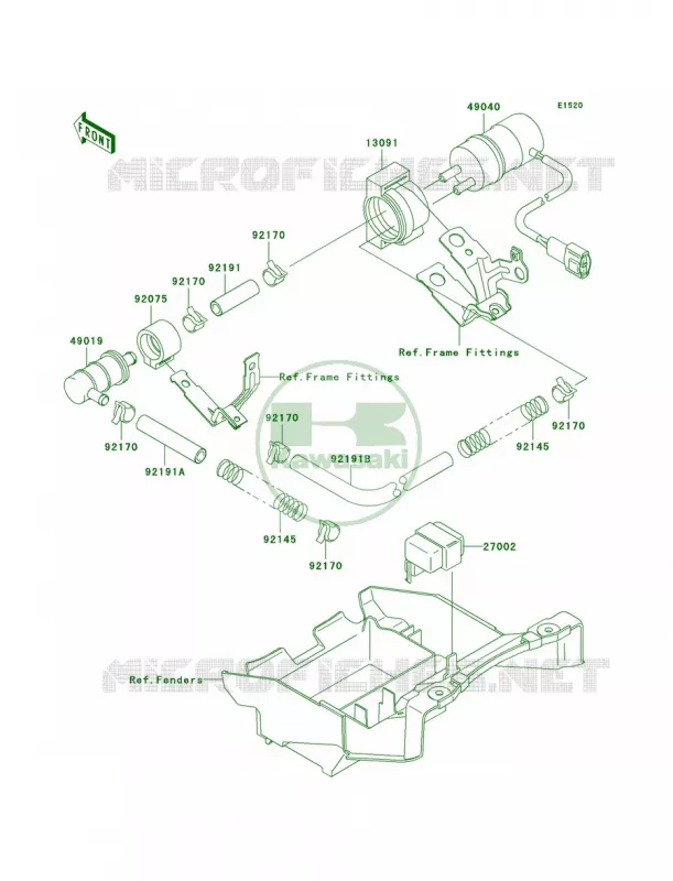 Fuel Pump Kawasaki MOTOS 900 2003 Ninja ZX-9R  ZX900-F2