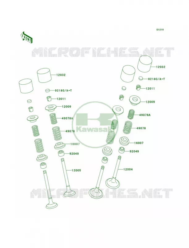 Valves Kawasaki MOTOS 750 2002 Ninja ZX-7R  ZX750-P7