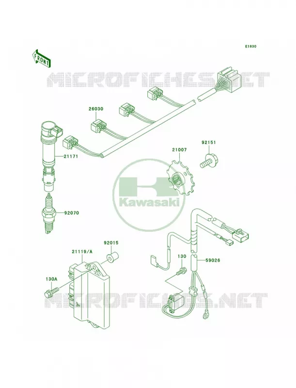 Ignition System Kawasaki MOTOS 600 2001 Ninja ZX-6R  ZX600-J2