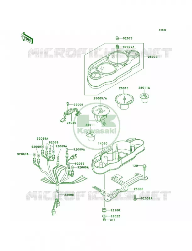 Meters Kawasaki MOTOS 600 2000 Ninja ZX-6  ZX600-E8