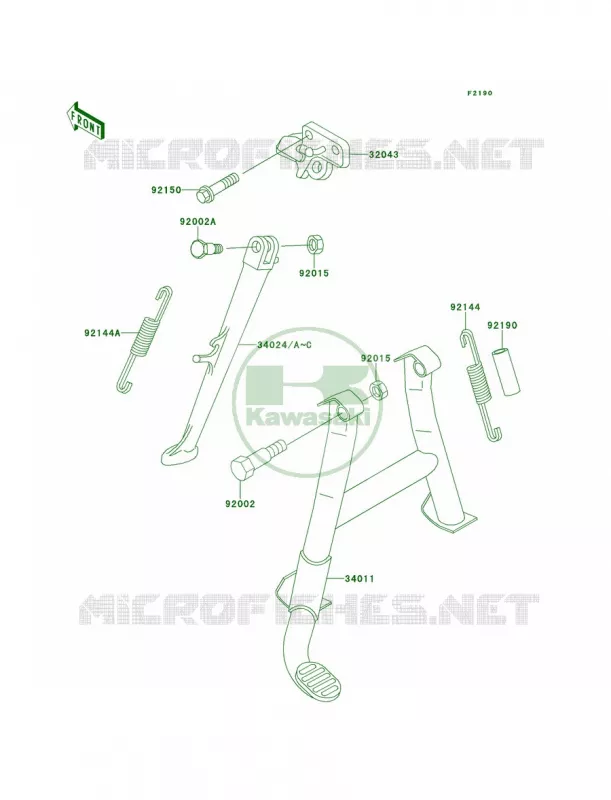 Stands Kawasaki MOTOS 600 2000 Ninja ZX-6  ZX600-E8