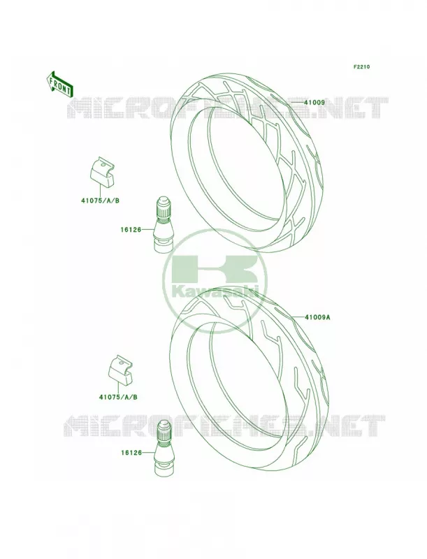 Tires Kawasaki MOTOS 600 2000 Ninja ZX-6  ZX600-E8