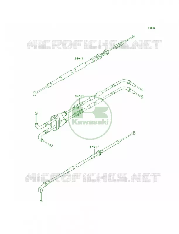 Cables Kawasaki MOTOS 600 2000 Ninja ZX-6R  ZX600-J1
