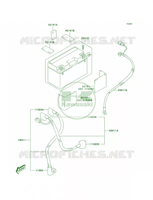 Battery Kawasaki MOTOS 400 2003 KLX400R  KLX400-B1