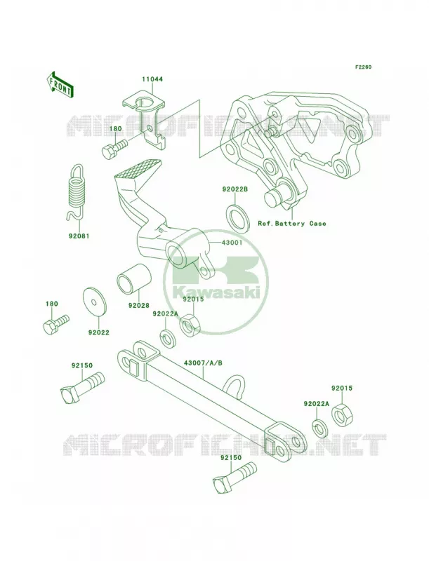 Brake PedalTorque Link Kawasaki MOTOS 600 1999 Ninja ZX-6  ZX600-E7