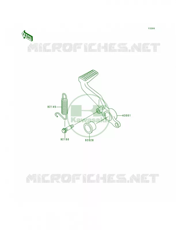 Brake PedalTorque Link Kawasaki MOTOS 600 1999 Ninja ZX-6R  ZX600-G2