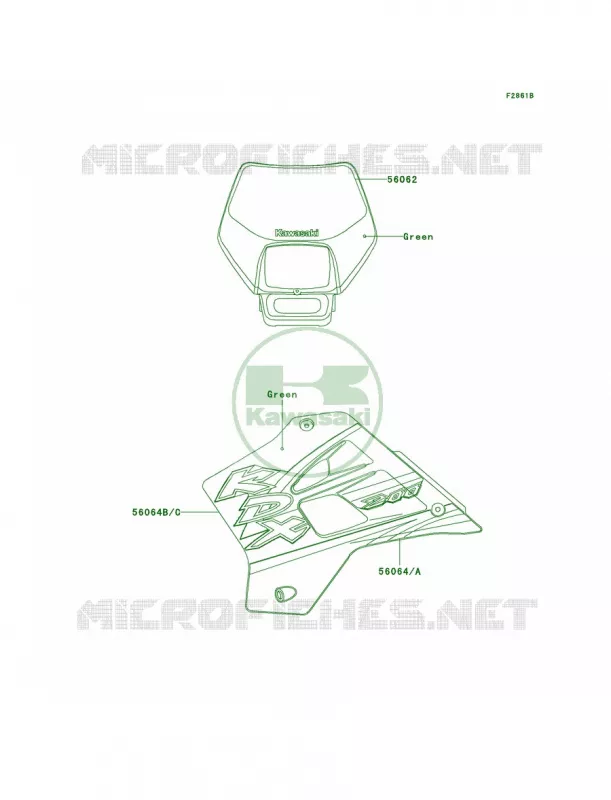 DecalsKDX200-H8 Kawasaki MOTOS 200 2002 KDX200  KDX200-H8