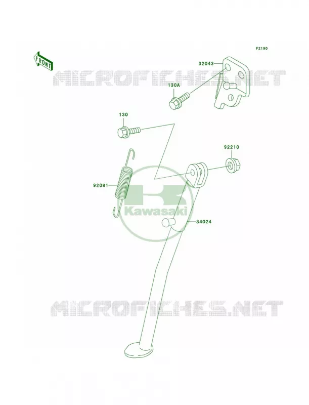 Stands Kawasaki MOTOS 200 2002 KDX200  KDX200-H8