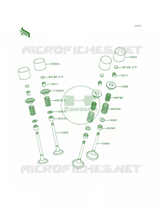 Valves Kawasaki MOTOS 600 1997 Ninja ZX-6R  ZX600-F3
