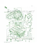 Crankcase pour Kawasaki Ninja ZX-7RR 1997