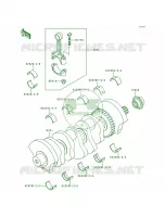 Crankshaft pour Kawasaki Ninja ZX-7RR 1997