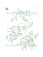 Fenders pour Kawasaki Ninja ZX-7RR 1997