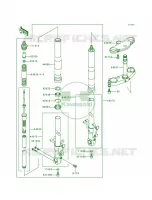 Front Fork pour Kawasaki Ninja ZX-7RR 1997