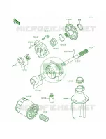 Oil PumpOil Filter pour Kawasaki Ninja ZX-7RR 1997
