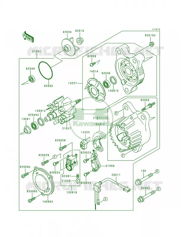 Generator Kawasaki MOTOS 750 1997 Ninja ZX-7RR  ZX750-N2