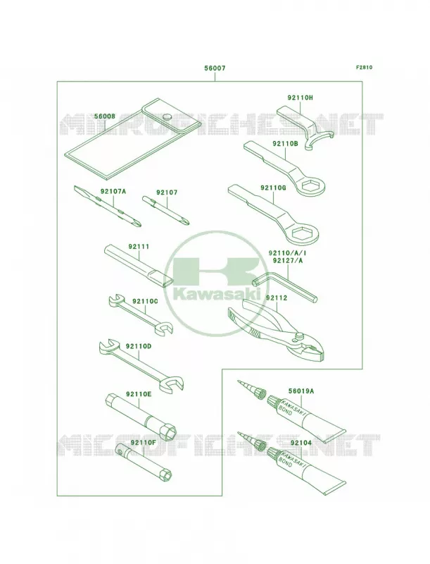 Owner's Tools Kawasaki MOTOS 750 1997 Ninja ZX-7R  ZX750-P2