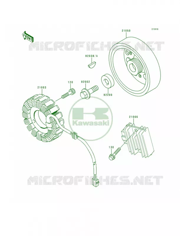 Generator Kawasaki MOTOS 600 1996 Ninja ZX-6R  ZX600-F2