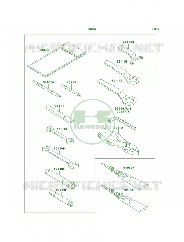 Owner's Tools Kawasaki MOTOS 750 1996 Ninja ZX-7R  ZX750-P1