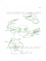 DecalsGreenWhiteVioletZX900 B2 pour Kawasaki Ninja ZX-9R 1996
