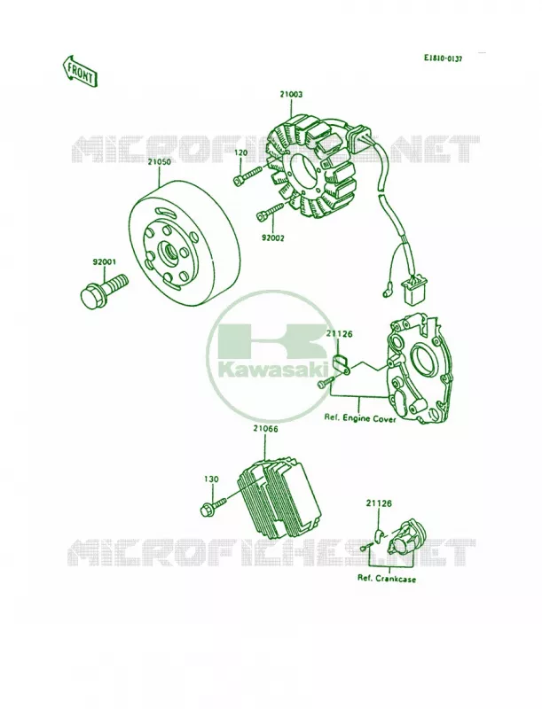 Generator Kawasaki MOTOS 600 1995 Ninja 600R  ZX600-C8