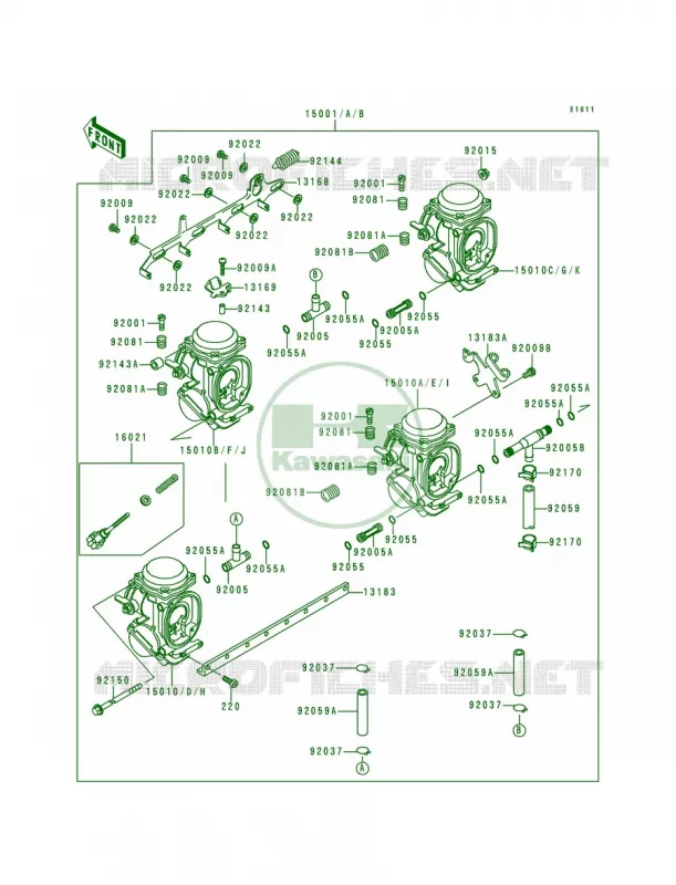 Carburetor Kawasaki MOTOS 600 1995 Ninja ZX-6  ZX600-E3