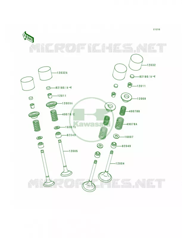 Valves Kawasaki MOTOS 600 1995 Ninja ZX-6R  ZX600-F1