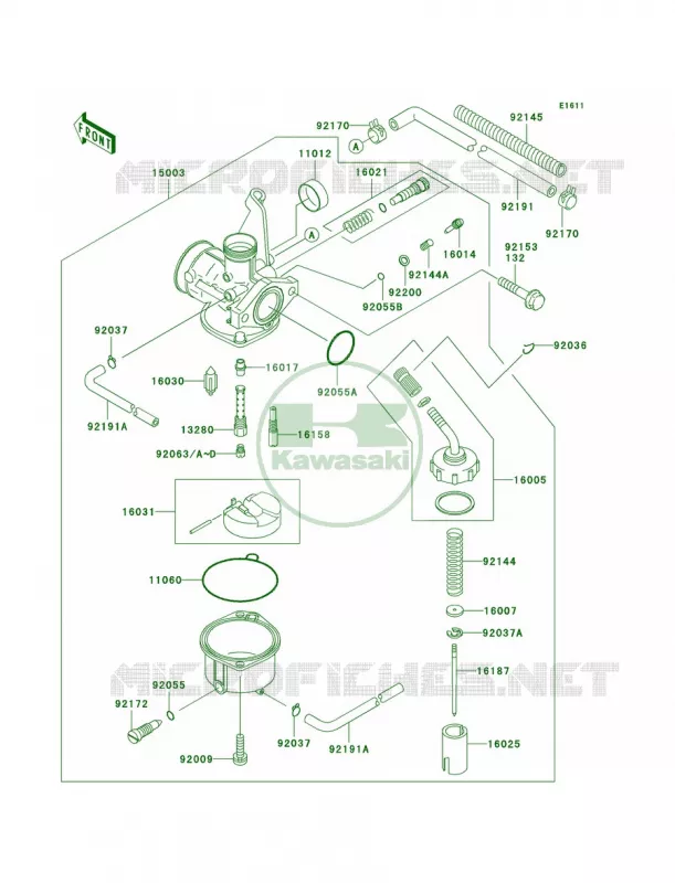 Carburetor Kawasaki MOTOS 110 2002 KLX110  KLX110-A1