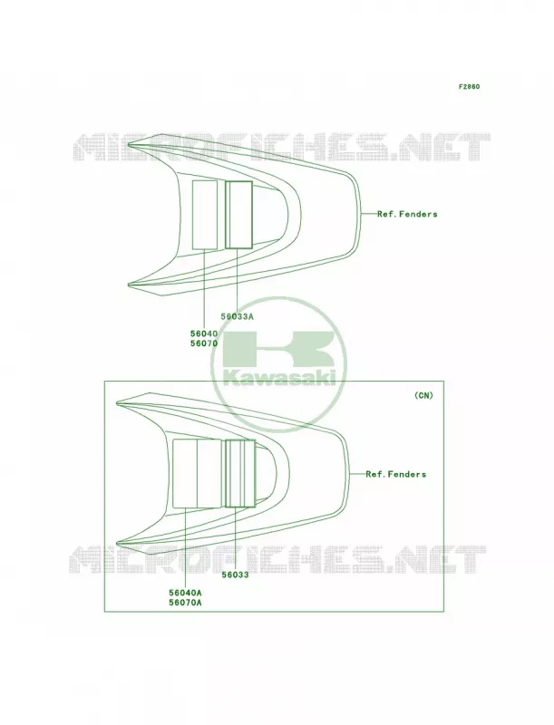 Labels Kawasaki MOTOS 110 2002 KLX110  KLX110-A1