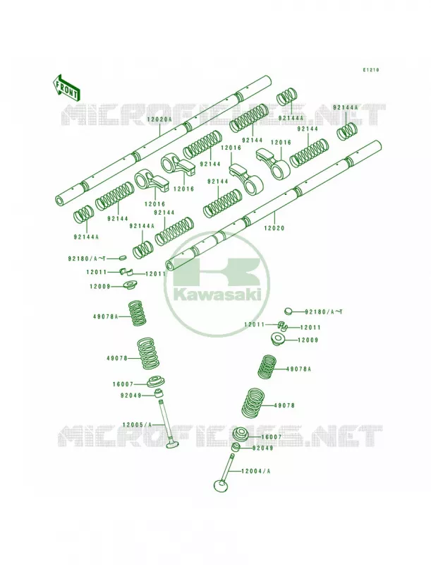 Valves Kawasaki MOTOS 750 1995 Ninja ZX-7  ZX750-L3