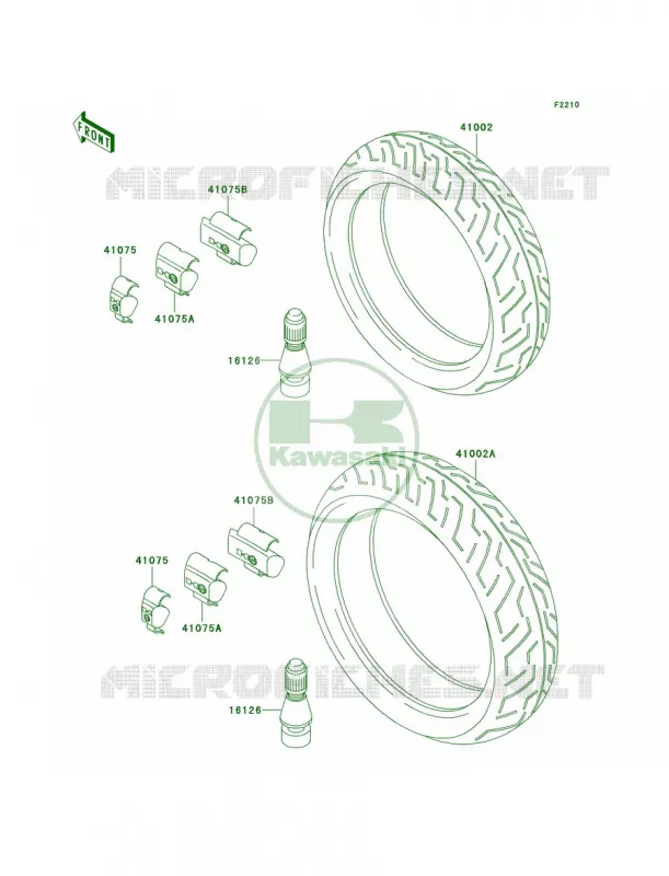 Tires Kawasaki MOTOS 1100 1994 Ninja ZX-11  ZX1100-D2