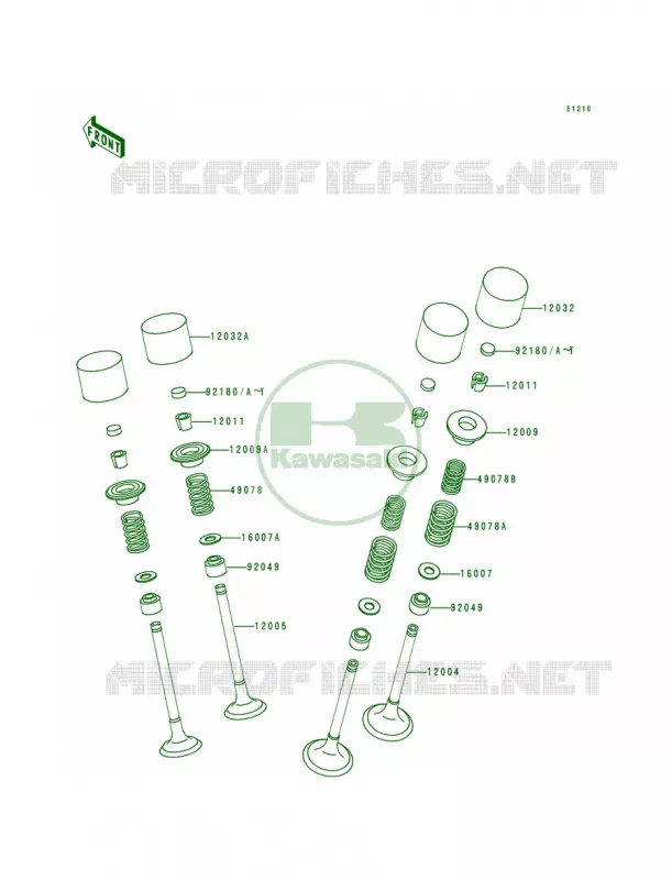 Valves Kawasaki MOTOS 600 1994 Ninja ZX-6  ZX600-E2