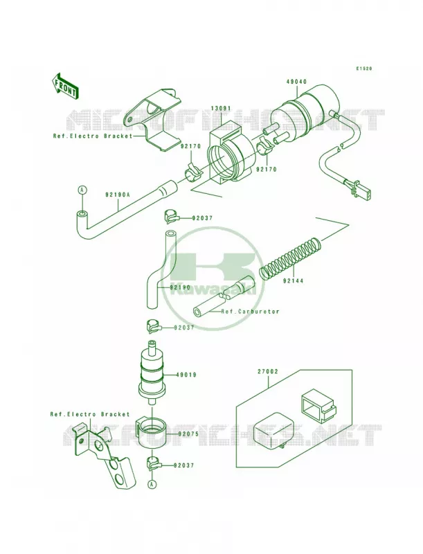 Fuel Pump Kawasaki MOTOS 750 1994 Ninja ZX-7R  ZX750-M2