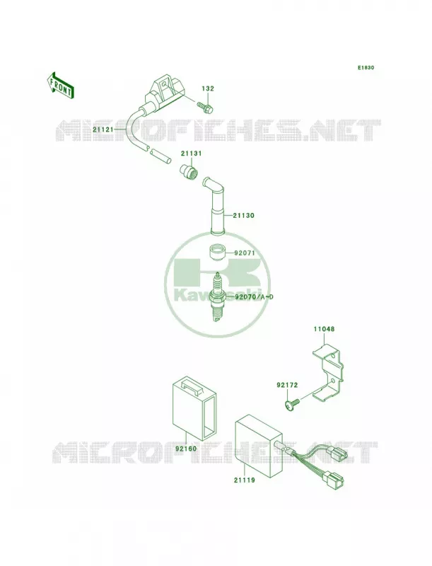 Ignition System Kawasaki MOTOS 300 2002 KLX300R  KLX300-A7