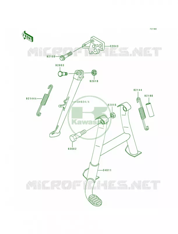 Stand Kawasaki MOTOS 600 1993 Ninja ZX-6  ZX600-D4