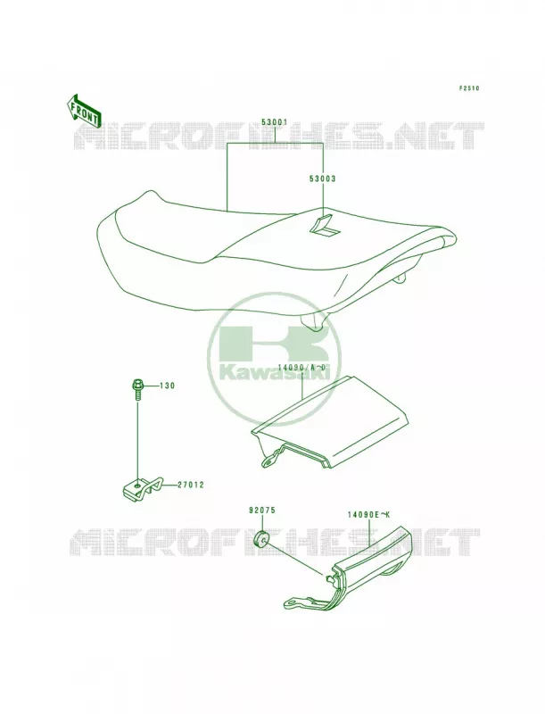 Seat Kawasaki MOTOS 600 1993 Ninja ZX-6  ZX600-E1