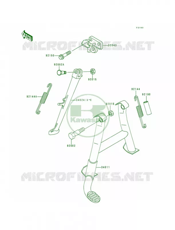 Stands Kawasaki MOTOS 600 1993 Ninja ZX-6  ZX600-E1