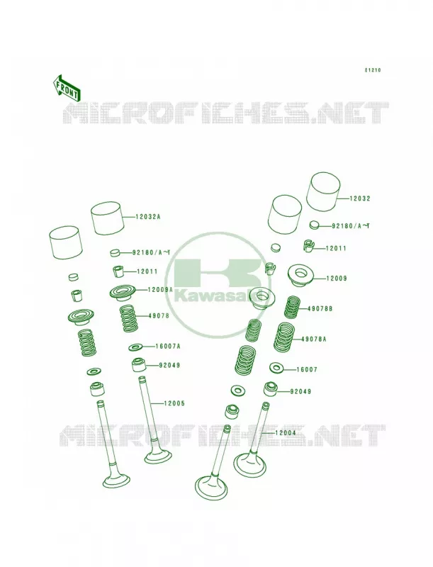 Valves Kawasaki MOTOS 600 1993 Ninja ZX-6  ZX600-E1