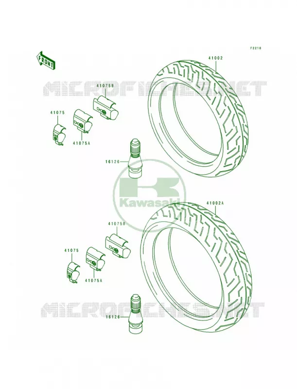 Tires Kawasaki MOTOS 750 1993 Ninja ZX-7  ZX750-L1