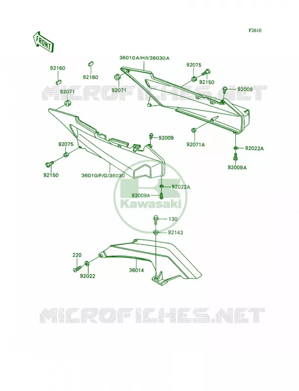 Side CoverChain Case Kawasaki MOTOS 1100 1992 Ninja ZX-11  ZX1100-C3