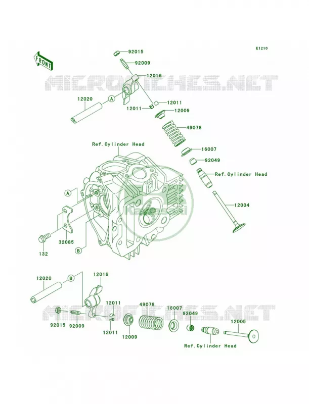 Valves Kawasaki MOTOS 110 2013 KLX110  KLX110CDF