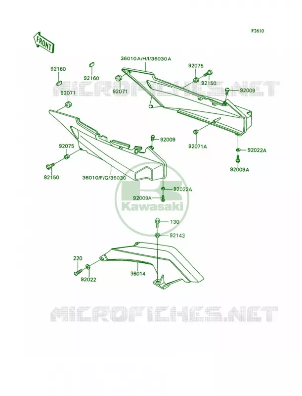 Side CoverChain Case Kawasaki MOTOS 1100 1991 Ninja ZX-11  ZX1100-C2