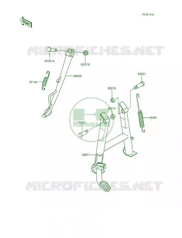 Stands Kawasaki MOTOS 600 1991 Ninja 600R  ZX600-C4