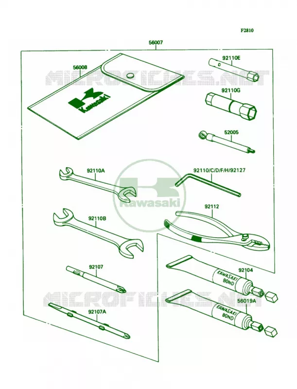 Tool Kawasaki MOTOS 1100 1990 Ninja ZX-11  ZX1100-C1