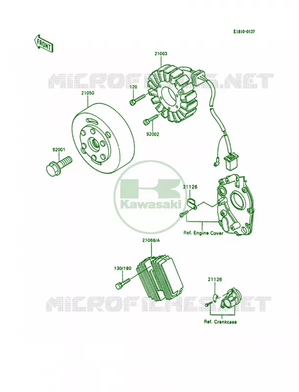 Generator Kawasaki MOTOS 600 1990 Ninja 600R  ZX600-C3