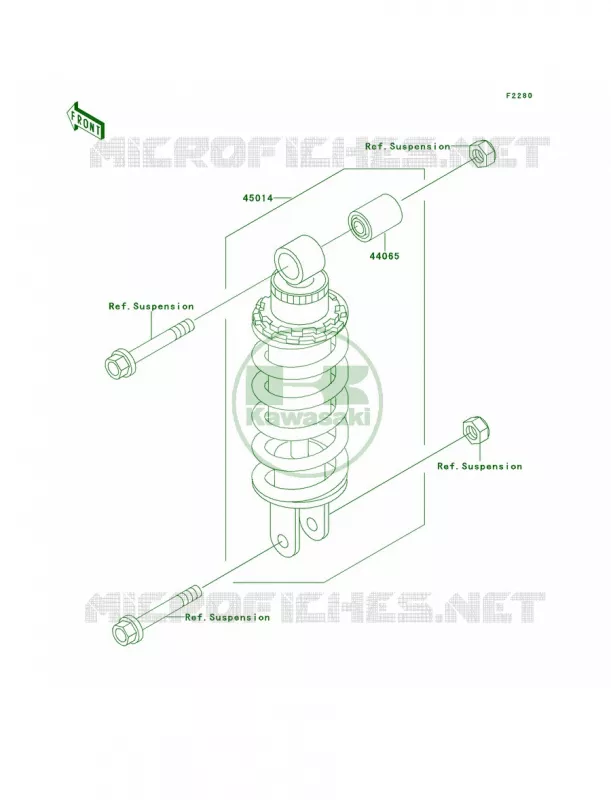 Shock Absorber Kawasaki MOTOS 600 1990 Ninja ZX-6  ZX600-D1