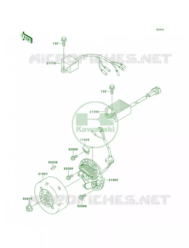Generator Kawasaki MOTOS 220 2001 KDX220R  KDX220-A8
