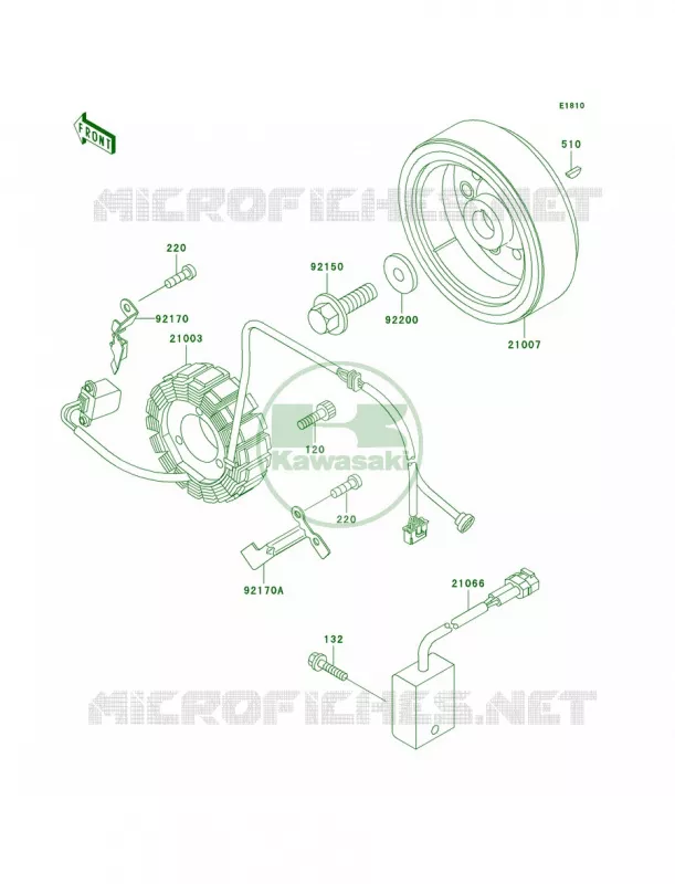 Generator Kawasaki MOTOS 300 2001 KLX300R  KLX300-A6