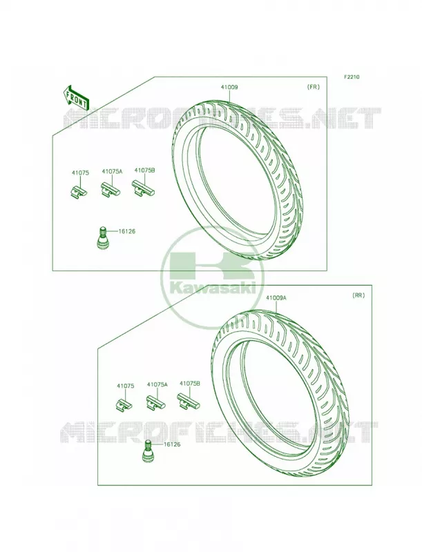Tires Kawasaki MOTOS 300 2015 Ninja 300 SE  EX300AFFA
