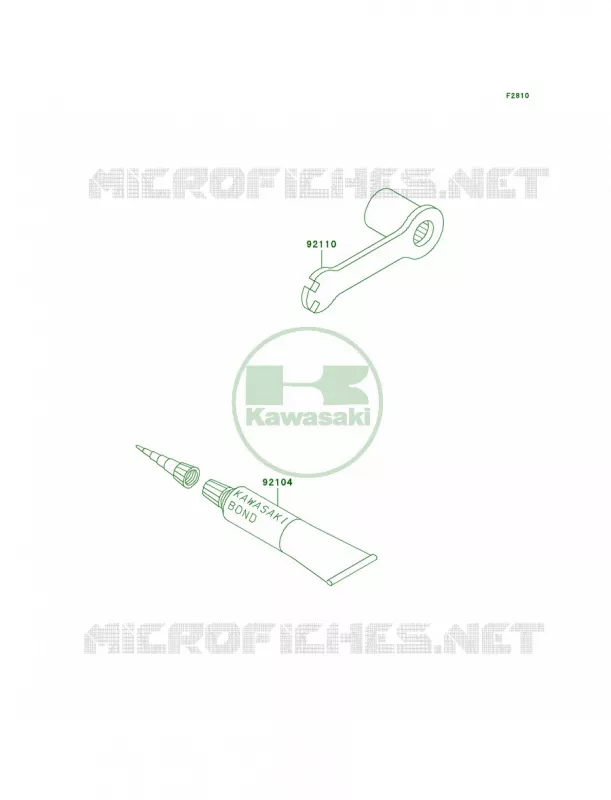 Owner's Tools Kawasaki MOTOS 200 2000 KDX200  KDX200-H6