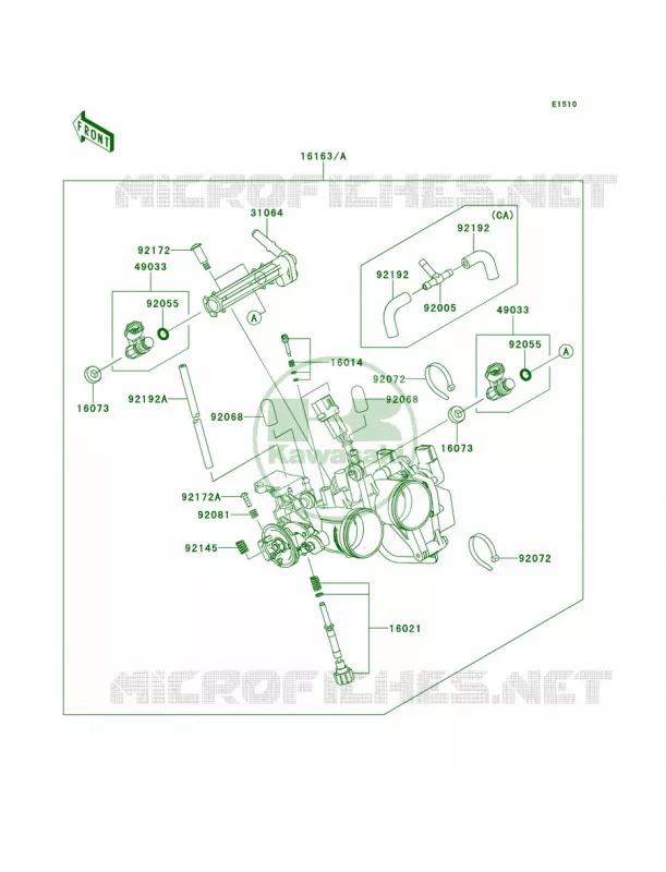 Throttle Kawasaki MOTOS 300 2014 Ninja 300 ABS  EX300BEF